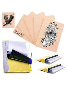 Kit de Piel Falsa de Tatuaje Rayyl 3MM - 3 Piezas + 10 Papeles