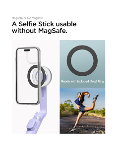 Selfie Stick Tripod Spigen MagSafe 61 cm Control Remoto Lavanda 2