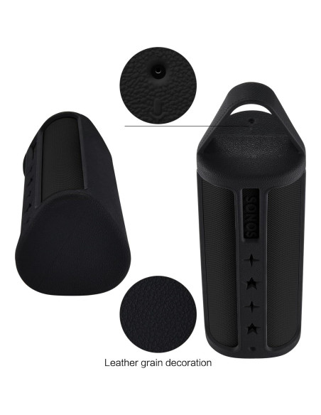 Funda de Silicona Suave DLP para Altavoz Sonos Roam 2 - Negro