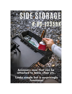 Bolsa de Almacenamiento Lateral Camping Moon Negra 35.1x16cm 2