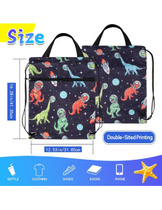 Bolsa de Cuerda RLGPBON para Niños 16L Impermeable 2
