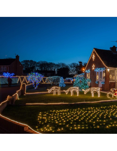 Cuerda de Luz LED 10 pies Buyagn Blanca Cálida Impermeable