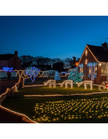 Cuerda de Luz LED 10 pies Buyagn Blanca Cálida Impermeable