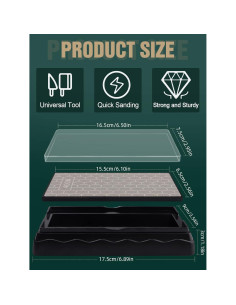 Piedra de Afilar Doble Cara Kalolary 400/1000 Grano 15x6.3cm 2