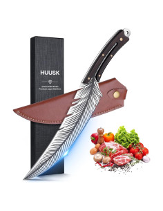 Cuchillo Huusk Smith Chu 21 cm Acero al Carbono Forjado
