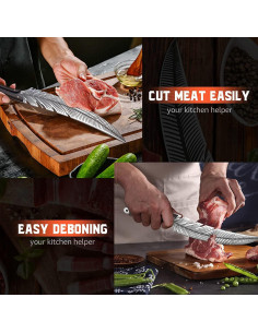 Cuchillo Huusk Smith Chu 21 cm Acero al Carbono Forjado 2