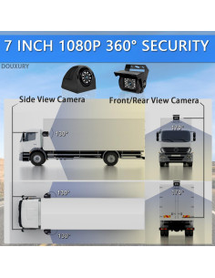 Sistema de Cámara de Respaldo DOUXURY 7" 1080P con 4 Cámaras AHD 2