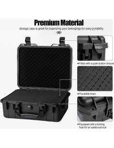 Funda rígida impermeable Moubruk 43x35x15cm con espuma personalizable 2