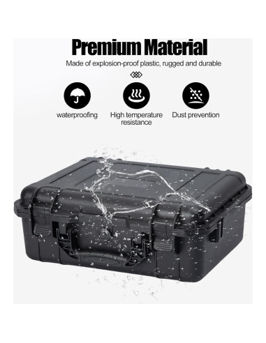 Funda rígida impermeable Moubruk 43x35x15cm con espuma personalizable