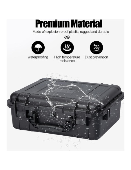 Funda rígida impermeable Moubruk 43x35x15cm con espuma personalizable