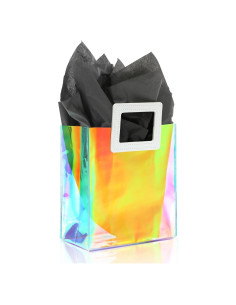 Bolsa de Regalo Holográfica KeerxunBag Negra 20x10x17cm