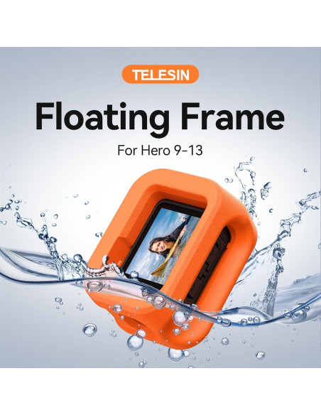 Funda Flotante TELESIN para GoPro Hero 9/10/11/12/13 Negra
