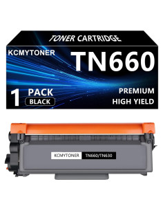 Cartucho de Tóner KCMYTONER TN660 Compatible para Brother - Negro