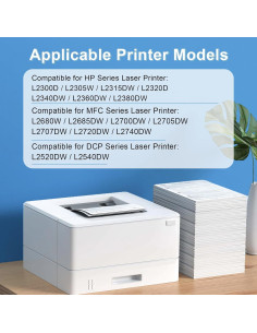 Cartucho de Tóner KCMYTONER TN660 Compatible para Brother - Negro 2