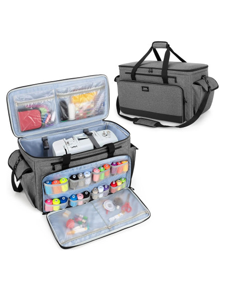 Funda Universal CURMIO para Máquina de Coser y Bordar Gris