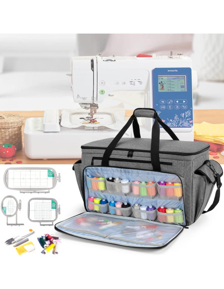 Funda Universal CURMIO para Máquina de Coser y Bordar Gris