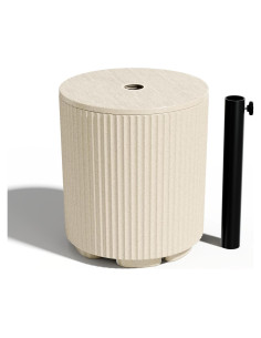 Base de Sombrilla FONTOI Rellenable 43L Beige para Patio