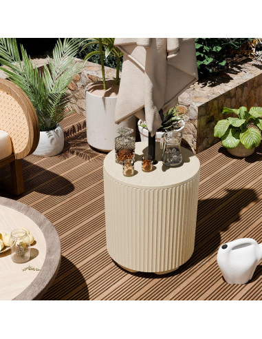 Base de Sombrilla FONTOI Rellenable 43L Beige para Patio