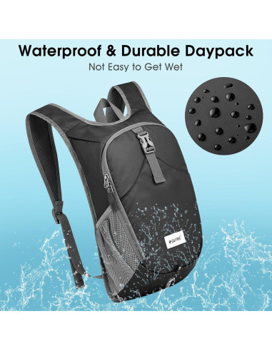 Mochila de Senderismo Plegable G4Free 10L Resistente al Agua