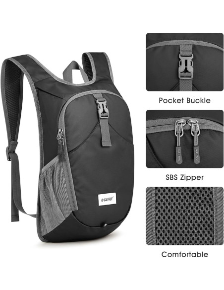 Mochila de Senderismo Plegable G4Free 10L Resistente al Agua