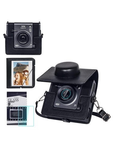 Funda de Cuero Retro WOGOZAN para Fujifilm Instax Wide EVO