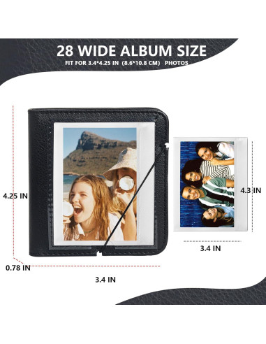 Funda de Cuero Retro WOGOZAN para Fujifilm Instax Wide EVO