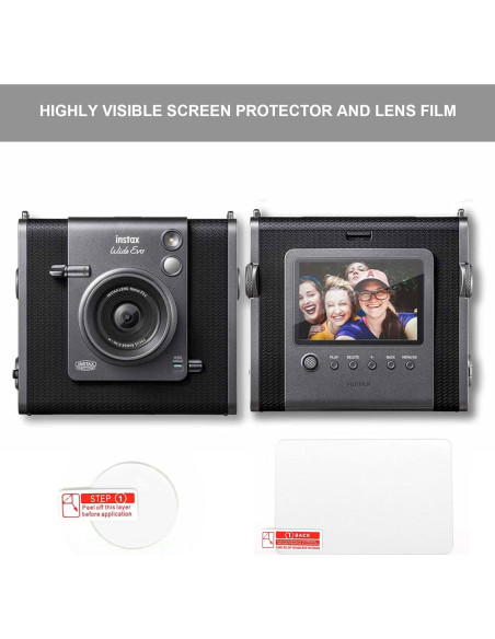 Funda de Cuero Retro WOGOZAN para Fujifilm Instax Wide EVO