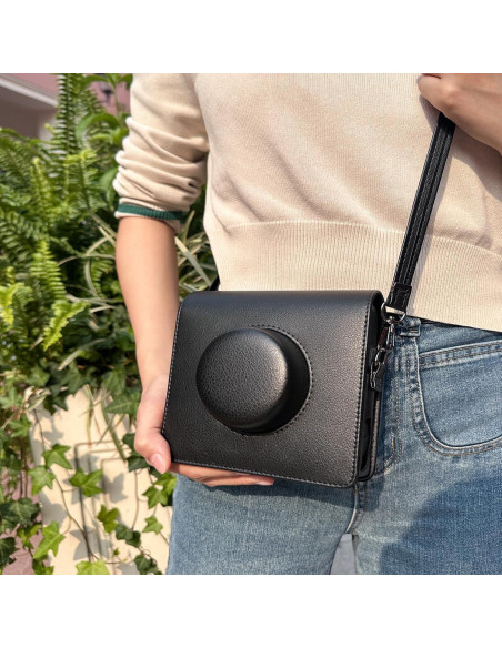 Funda de Cuero Retro WOGOZAN para Fujifilm Instax Wide EVO