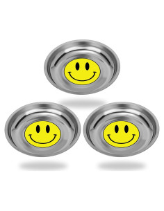 Bandeja Magnética Redonda Acero Inoxidable 3 Piezas 15.24 cm