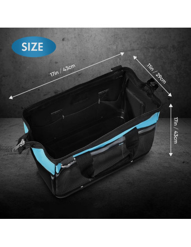 Bolsa de Herramientas 40 cm PREMJIN Azul con 23 Compartimentos
