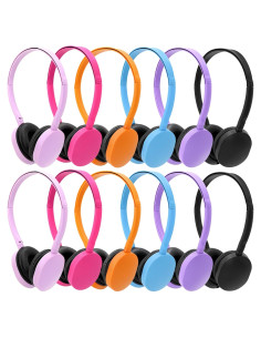 Paquete de 12 Auriculares con Cable LOVE-FEEL para Niños
