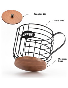 Soporte de cápsulas de café Panalo - Forma de taza - Almacenamiento grande 2