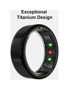 Anillo Inteligente Vic Negro Talla 7 - Seguimiento Salud 2