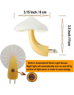 Luz Nocturna Enchufable AUSAYE 4 Pack LED Multicolor 2