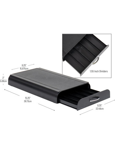 Organizador de Cápsulas Nespresso Mind Reader Negro 50 Cáp.