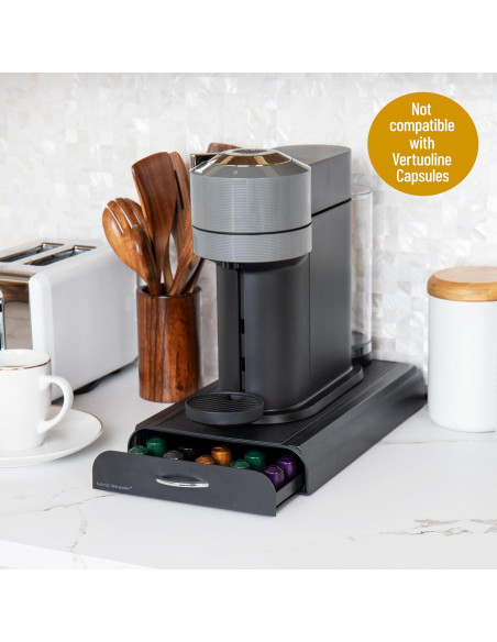 Organizador de Cápsulas Nespresso Mind Reader Negro 50 Cáp.