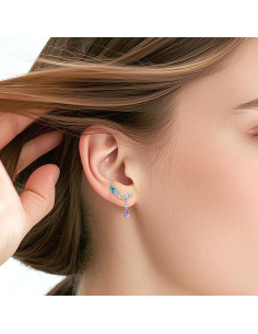 Pendientes de Titanio Hipoalergénicos G23 20G con Zirconia 2