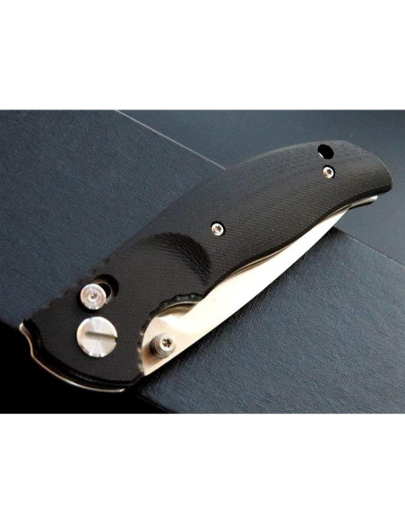 Cuchillo Plegable Eafengrow EF3 D2 Mango G10 19.7 cm Negro