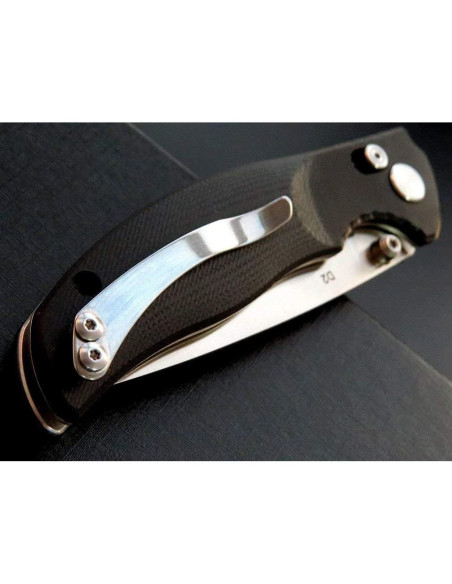 Cuchillo Plegable Eafengrow EF3 D2 Mango G10 19.7 cm Negro
