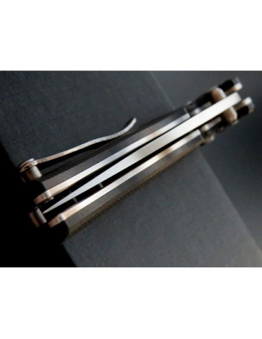 Cuchillo Plegable Eafengrow EF3 D2 Mango G10 19.7 cm Negro