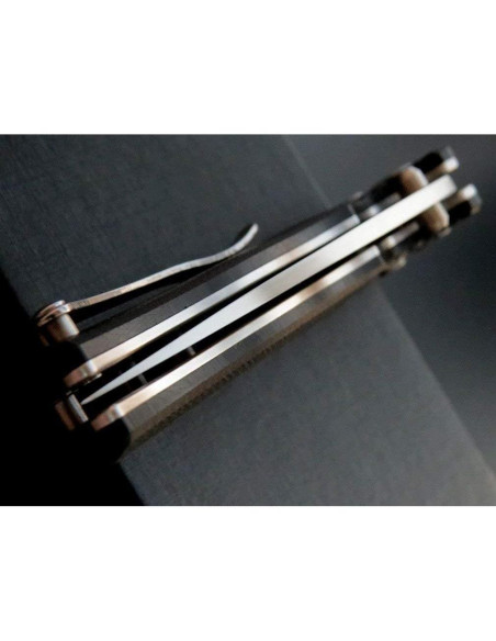 Cuchillo Plegable Eafengrow EF3 D2 Mango G10 19.7 cm Negro