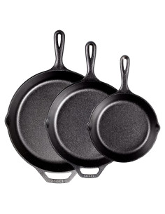 Juego de Sartenes de Hierro Fundido Lodge - 3 Piezas 20.32-30.48 cm