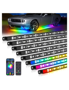Kit de Barra de Luz Subterránea MICTUNING N8 RGB+IC 8Pcs