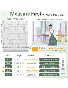 Película de Privacidad Rabbitgoo 30x200 cm Vinilo UV 2