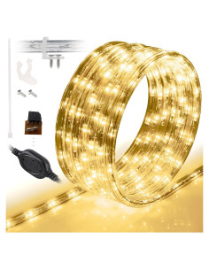 Cinta de Luz LED 6.1m WYZworks Impermeable Blanco Cálido