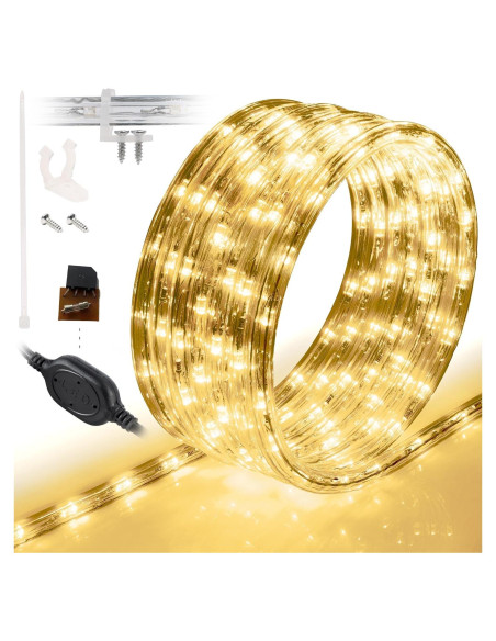 Cinta de Luz LED 6.1m WYZworks Impermeable Blanco Cálido