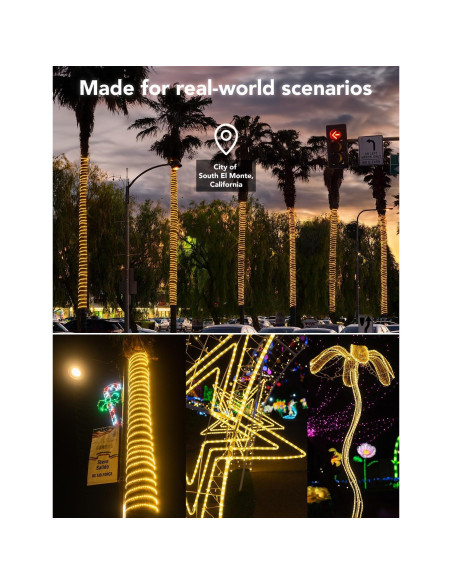 Cinta de Luz LED 6.1m WYZworks Impermeable Blanco Cálido