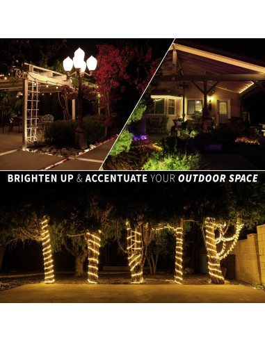 Cinta de Luz LED 6.1m WYZworks Impermeable Blanco Cálido