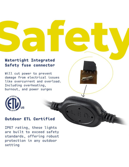 Cinta de Luz LED 6.1m WYZworks Impermeable Blanco Cálido