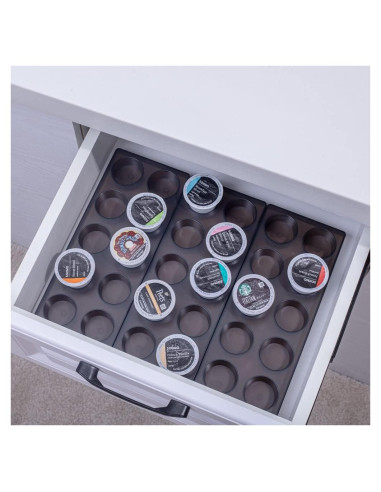 Organizador de Cápsulas de Café Wobivcs para Cajón 20 Cápsulas
